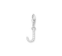 Thomas Sabo Pendentif Charm lettre J avec pierres blanches argent Argent Sterling 925
