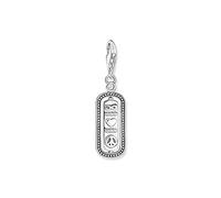 Thomas Sabo Pendentif Charm Love & Peace Argent Sterling 925, Noirci