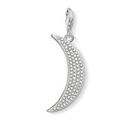 Thomas Sabo - Pendentif Charm Lune Pavé - Femme - Accessoires - Gris - Taille: ONE Size