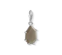 Thomas Sabo pendentif Charm pierre marron Argent Sterling 925, Noirci