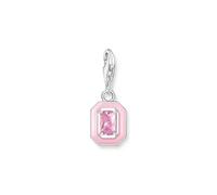 Thomas Sabo Pendentif Charm Pierre Rose Argent Argent Sterling 925, Émail À Froid