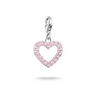 Thomas Sabo Pendentif charm Pink Heart Original Argent sterling