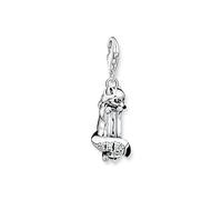 Thomas Sabo Pendentif Charm Renard Argent Argent Sterling 925, Noirci, Émail À Froid