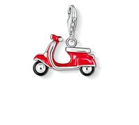 Thomas Sabo Femmes-Pendentif charm Scooter Charm Club Argent Sterling 925 rouge noir 0827-007-10