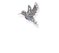 THOMAS SABO Pendentif colibri coloré en argent 925 2,8 cm, 2,80cm, Argent sterling, Non applicable