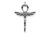 Thomas Sabo Pendentif Croix de Vie Ankh avec scarabée Argent Sterling 925, Noirci