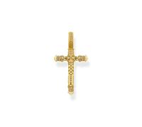 Thomas Sabo Pendentif croix or Argent Sterling 925, Doré Or Jaune 18 Carats