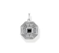 Pendentif Talisman avec Onyx Noir Argent