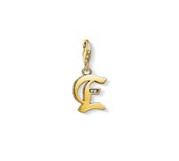 Thomas Sabo - Pendentif lettre E en argent sterling 925 plaqué or jaune 750 1611-414-39 - unisex - Accessoires - Jaune - Taille: ONE Size