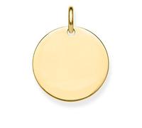 Thomas Sabo pendentif médaille Argent Sterling 925 ; Plaqué Or Jaune 18 Carats