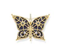 Thomas Sabo Pendentif papillon étoile & lune or Argent Sterling 925, Doré Or Jaune 18 Carats
