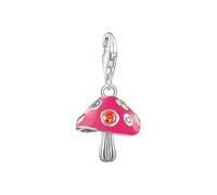 Thomas Sabo Pendentif pendentif champignon coloré en argent Argent 925 Recyclé, Noirci