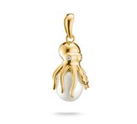 Thomas Sabo Pendentif pieuvre avec perle Alliage Premium, Plaqué Or 18 Carats