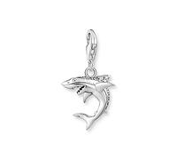 Thomas Sabo Pendentif requin avec zircone en argent sterling 15,2 mm, 24,8 mm, 1885-643-14, taille unique, Argent sterling, Zircone cubique