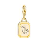 THOMAS SABO Pendentif signe du zodiaque Capricorne avec pierres en argent sterling 925 plaqué or jaune 750