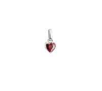 Thomas Sabo Pendentif 'Silber Charm Anhänger Herz Geburtsstein Juli Connect' rouge foncé, Taille 14 mm