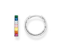 Boucles d'oreilles créoles - THOMAS SABO - Argent 925 - Oxyde de zirconium - Multicolores - 20 mm