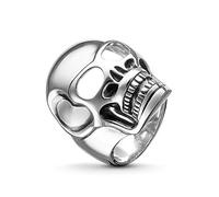 THOMAS SABO Rebel at Heart TR1704-001-12-54 Bague pour homme en argent 925 Motif tête de mort Taille 54 (17,2)