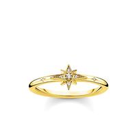 THOMAS SABO Ring Stern mit Steinen gold vergoldetes Silber TR2317-414-14-52