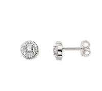 Thomas Sabo SCH150029 Boucles d'oreilles pour femme en argent 925 avec zircone blanc brillant