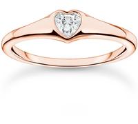 Thomas Sabo Thomas Sabo Charming Love Signet Ring Or rose 50 Female