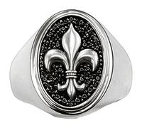 Thomas Sabo TR1803-051-11 Bague sceau unisexe Lys de Bourbon argent Gr. 54