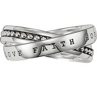 Thomas Sabo TR1930-001-12 anneau d'argent foi, amour, espoir, 62/19,7