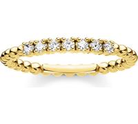 Thomas Sabo TR2323-414-14 Bague Femme Boules avec Pierres Blanches Dorées Gr. 50