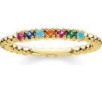 Thomas Sabo TR2323-488-7 Bague femme boules avec pierres multicolores, 50/15,9