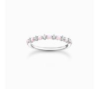 Thomas Sabo TR2343-166-7 Bague femme pierres roses et blanches, 52/16,6