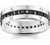Thomas Sabo TR2361-643-11 Bague en argent avec pierres noires, 56/17,8