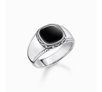 Thomas Sabo TR2388-641-11 Bague sceau Hommes Onyx Noir Argent Gr. 66