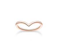 THOMAS SABO TR2393-415-40 Bague en forme de V en argent sterling 925 plaqué or rose 750, 48, Argent sterling, Aucune pierre précieuse