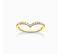 Thomas Sabo - TR2394-414-14-56 - Bague - Femmes - 925er Argent plaqué or jaune - taille de la bague 56