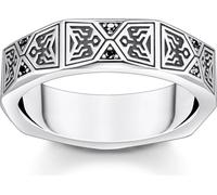 Thomas Sabo - TR2432-643-11-60 - Bague - Unie - Argent 925 noirci - Largeur 60