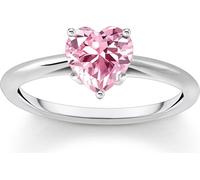 Thomas Sabo TR2476-051-9 Bague femme cœur rose argent, 56/17,8