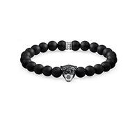 Thomas Sabo Unisexe Argent Sterling 925, Noirci, Émaillé Noir A1776-528-11