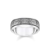 Thomas Sabo Unisexe Bague Ornements Argent Argent Sterling 925, Noirci TR2277-637-21