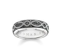 Thomas Sabo Unisexe Bague Ruban Love Knot Argent Sterling 925, Noirci TR2087-643-11