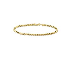 Thomas Sabo Unisexe Bracelet vénitienne Or Doré Or Jaune 18 Carats, Argent Sterling 925 A2086-413-39