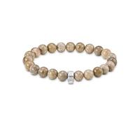 Thomas Sabo Unisexe Bracelets avec Daisy Jaspis Beads Argent Argent 925 Recyclé X0293-014-16