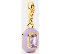 Thomas Sabo Women's Chrome Octagon Pendant Charm Violet 13 Female