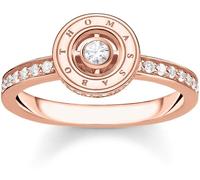 Thomas Sabo Women's Pavé Circle Rose Gold Plated Band Ring Or rose 54 Female