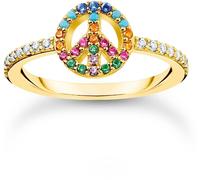 Bague Thomas Sabo femme TR2373-488-7-52 Peace argent 925 taille 52 16,5 Ø neuve