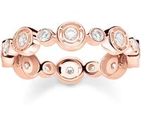 Thomas Sabo Women's Sparkling Circle Band Ring Or rose 54 Female