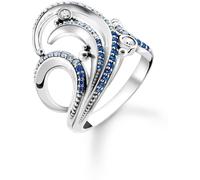 Thomas Sabo Women's Stack Rings Bleu foncé 60 Female