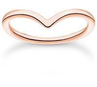 Thomas Sabo Women's V-Shaped Band Ring Or rose 52 Female