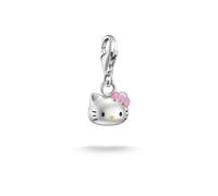 Thomas Sabo x Hello Kitty Charm avec nœud rose, émail froid