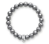 Thomas Sabo X0187-064-11 Bracelet à breloques pour femme en argent sterling 925, 15 cm, Argent sterling, Hématite