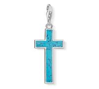 Thomas Sabo Y0021-404-17 Charm pendentif croix turquoise